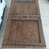 Table basse ancienne porte marocaine