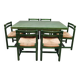 Vintage wooden dining set table & chairs Asko