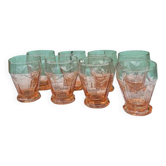 Art Deco Pink Glasses