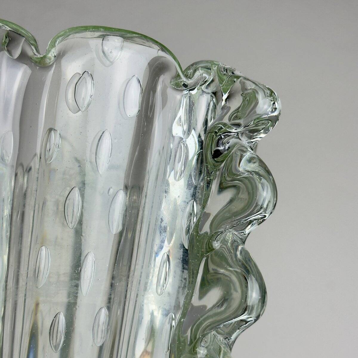 Vintage Murano glass vase by Barovier & Toso, Italy 1930-40s