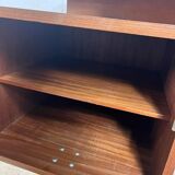 Vintage wooden desk with bleacher on the side