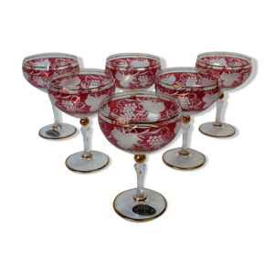 Boite de 6 coupes à champagne