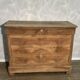 Louis Philipe chest of drawers in solid walnut, airbrushed
