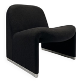 Cahuffeuse Alky noire par Giancarlo Piretti pour Castelli, années 1960