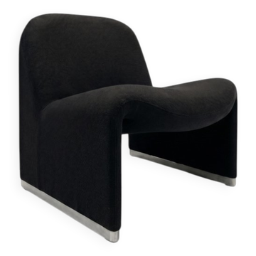 Cahuffeuse Alky noire par Giancarlo Piretti pour Castelli, années 1960