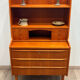 Scandinavian teak secretary desk, 1960s