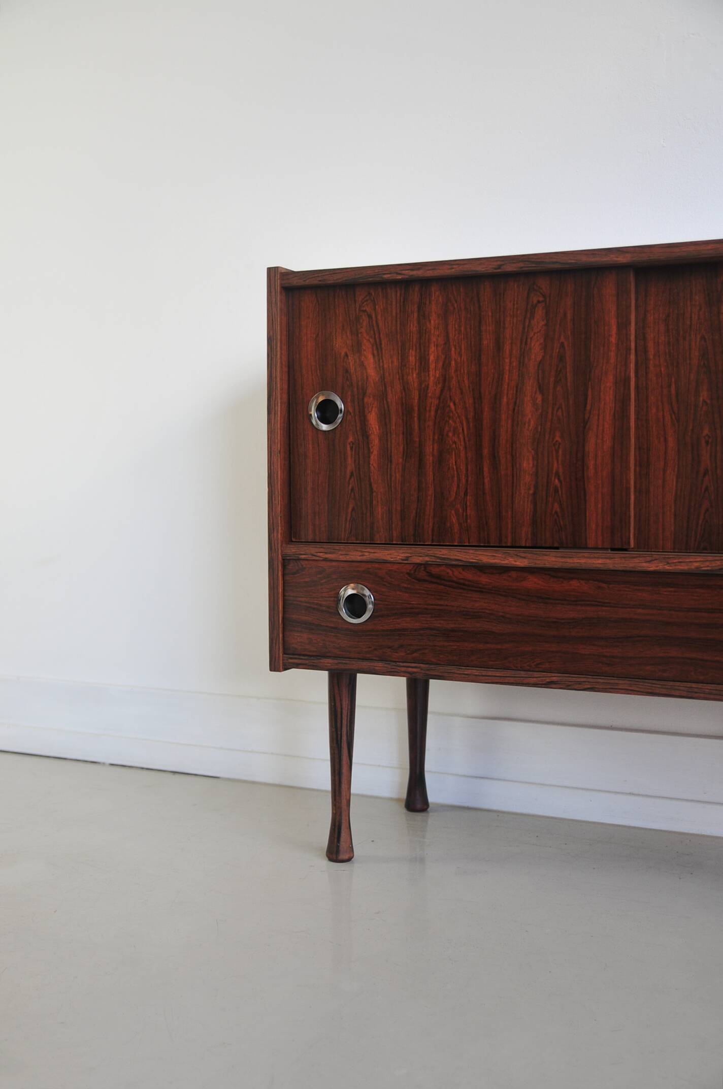 Buffet audio vintage en palissandre