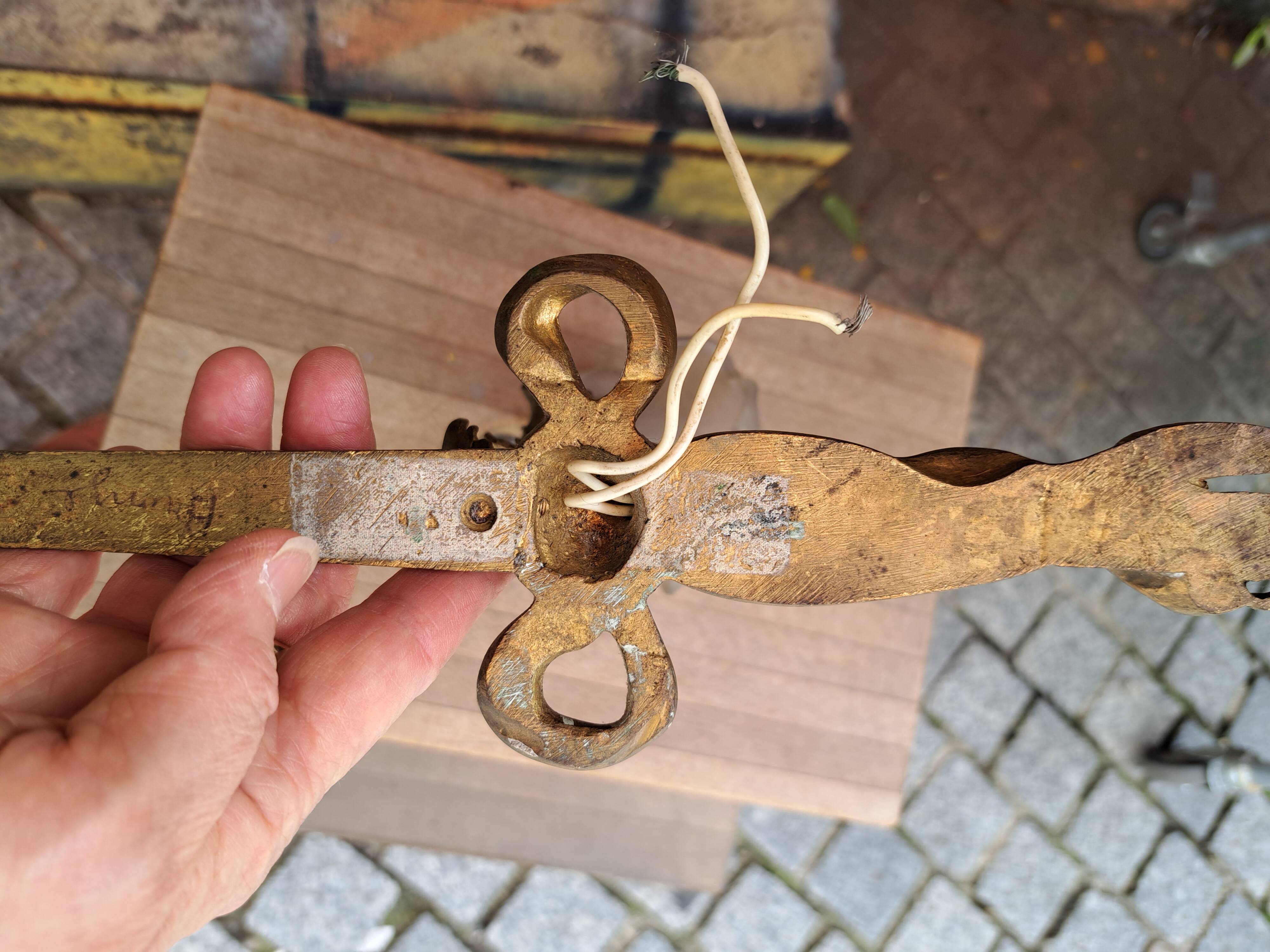 Pair of Napoleon III appliques in gilded bronze