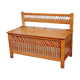 Bench chest veneer oak and rattan