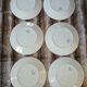 6 assiettes plates anciennes en Terre de fer