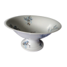 Foot cut hard porcelain shower A.Hache & Cie V France art nouveau bird blue flowers
