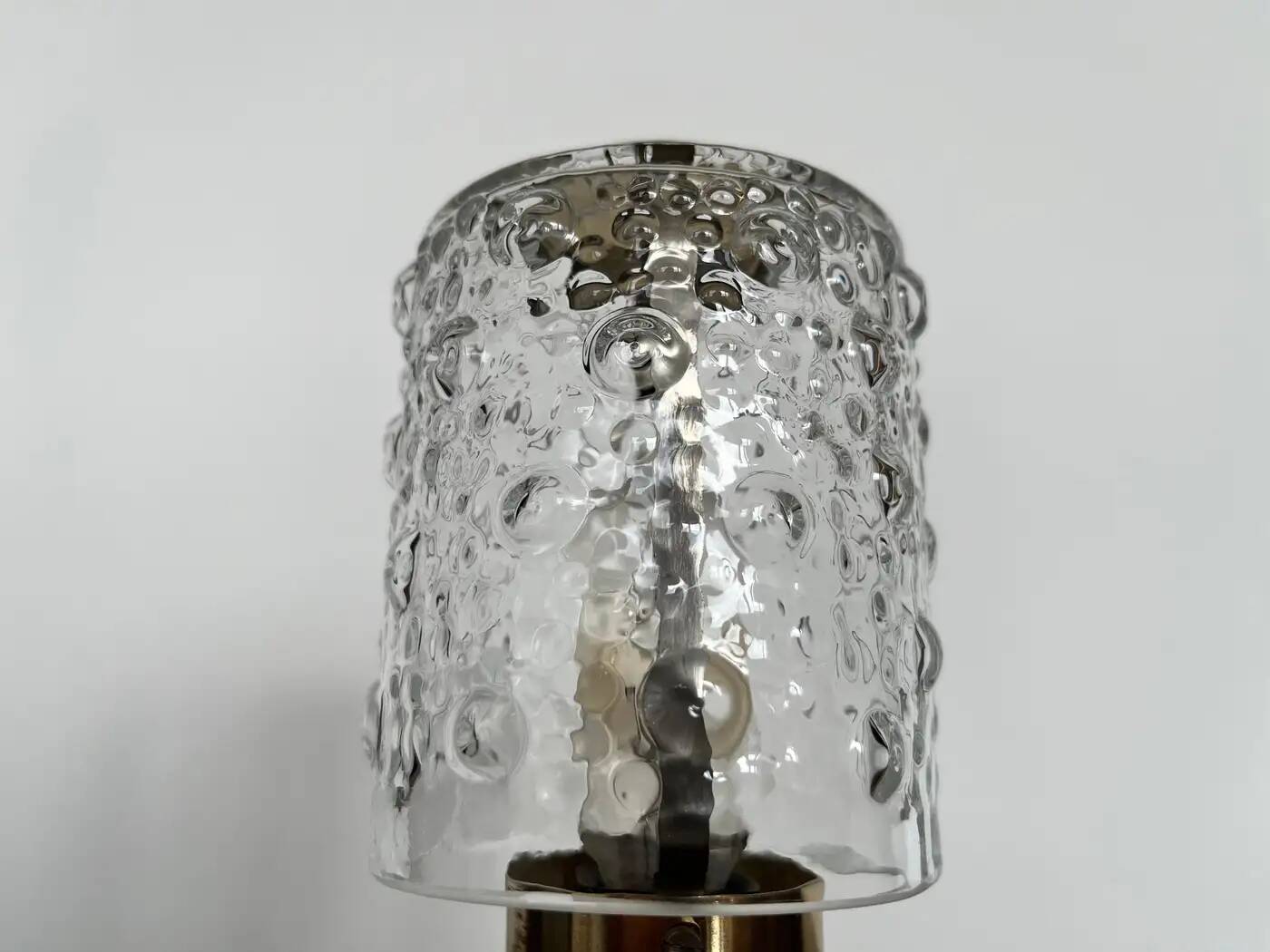 Paire de lampes de table en laiton par Kamenický Šenov, années 1960 / Tchécoslovaquie