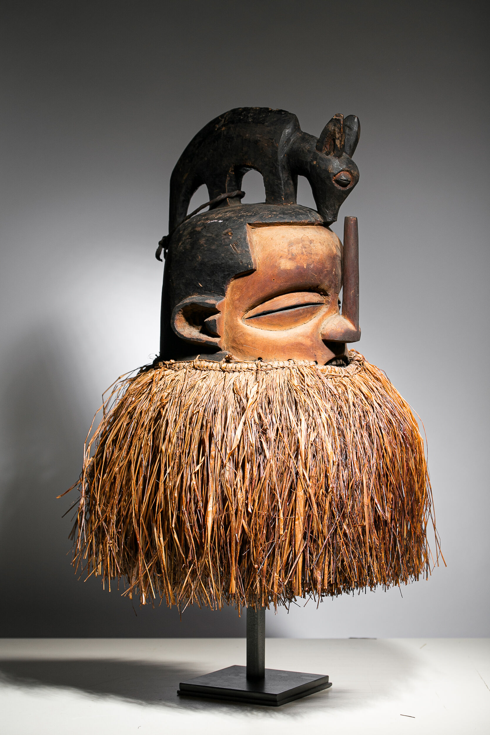 African mask Yaka Suku - Ethnic decoration of Congo