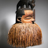 African mask Yaka Suku - Ethnic decoration of Congo