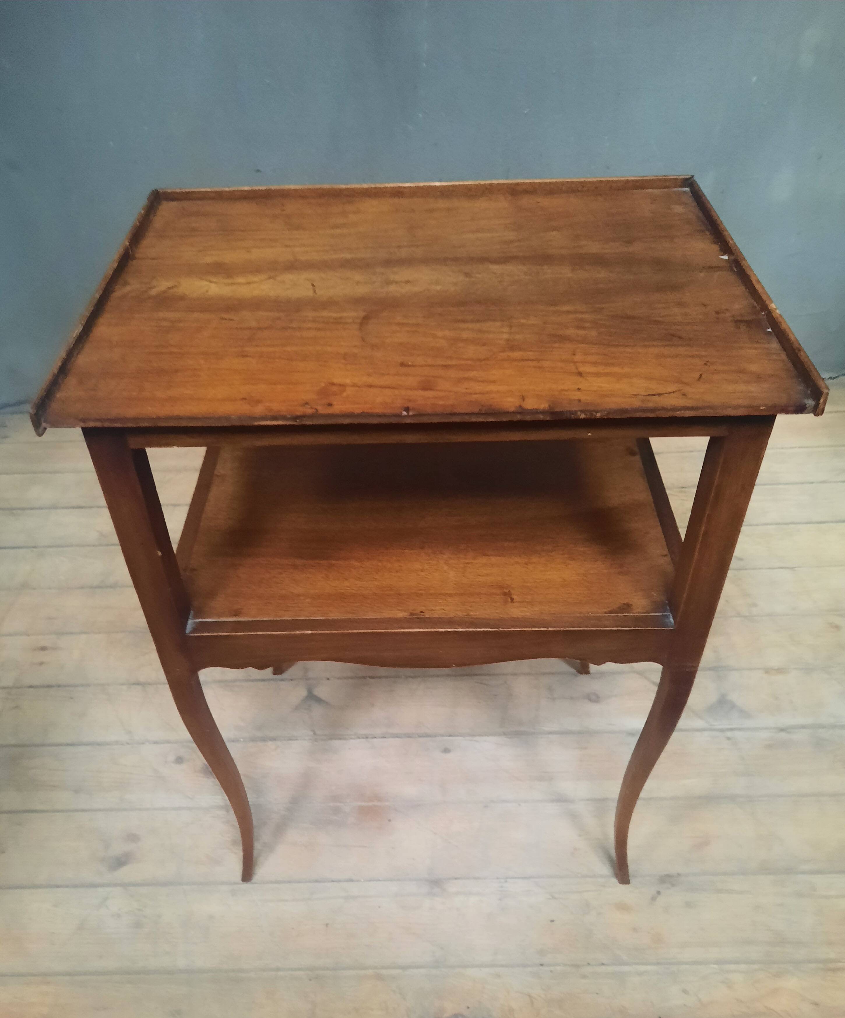 Louis XV style solid wood bedside table