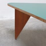 Unique pair of triangular coffee or side tables, 1960s