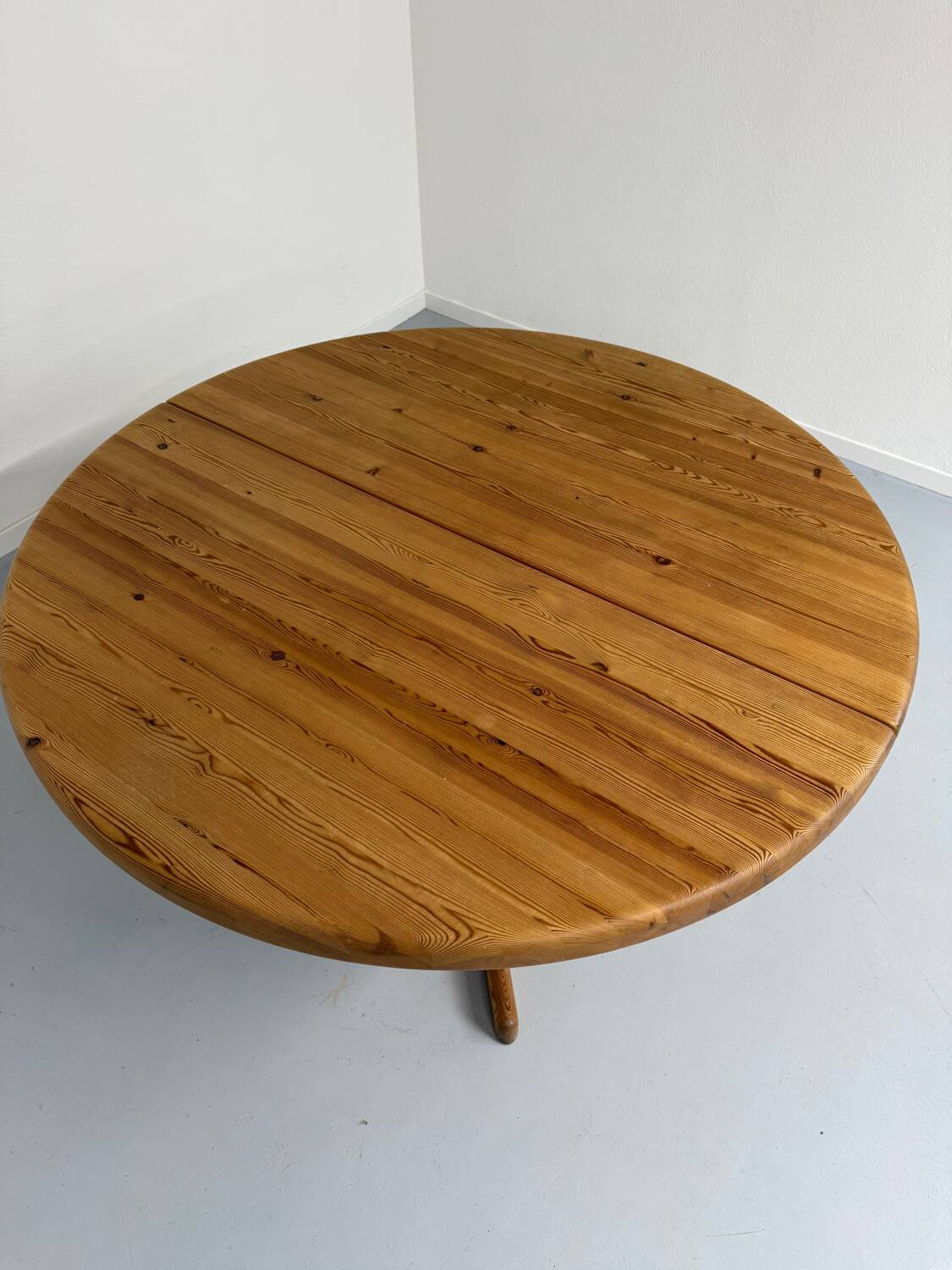 Antique solid pine table, Scandinavian design Rainer Daumiller, 70s