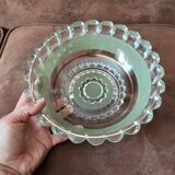 Vintage glass salad bowl