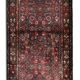 Vintage Oriental Herati Wool Runner Rug, Handwoven Long Hallway Carpet, 87 x 420