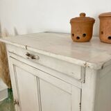 Antique patinated jam cupboard