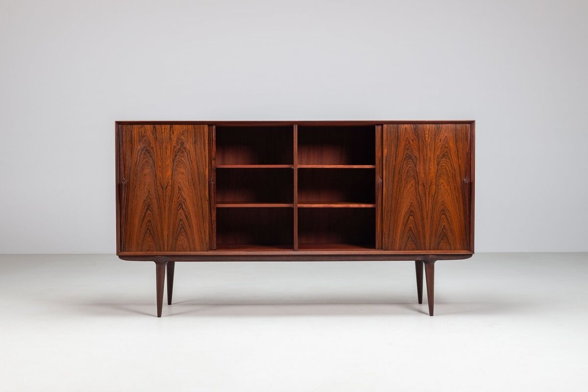 Gunni Omann highboard model 19 in rosewood Omann Jun Denmark 1960