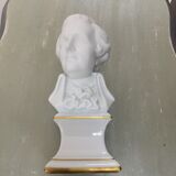 Bust Mozart biscuit porcelain from Limoges