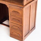 Vintage desk - secretary. Oak wood. France, 1940s