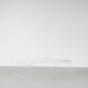 1970s Bent plexiglass coffee table from France