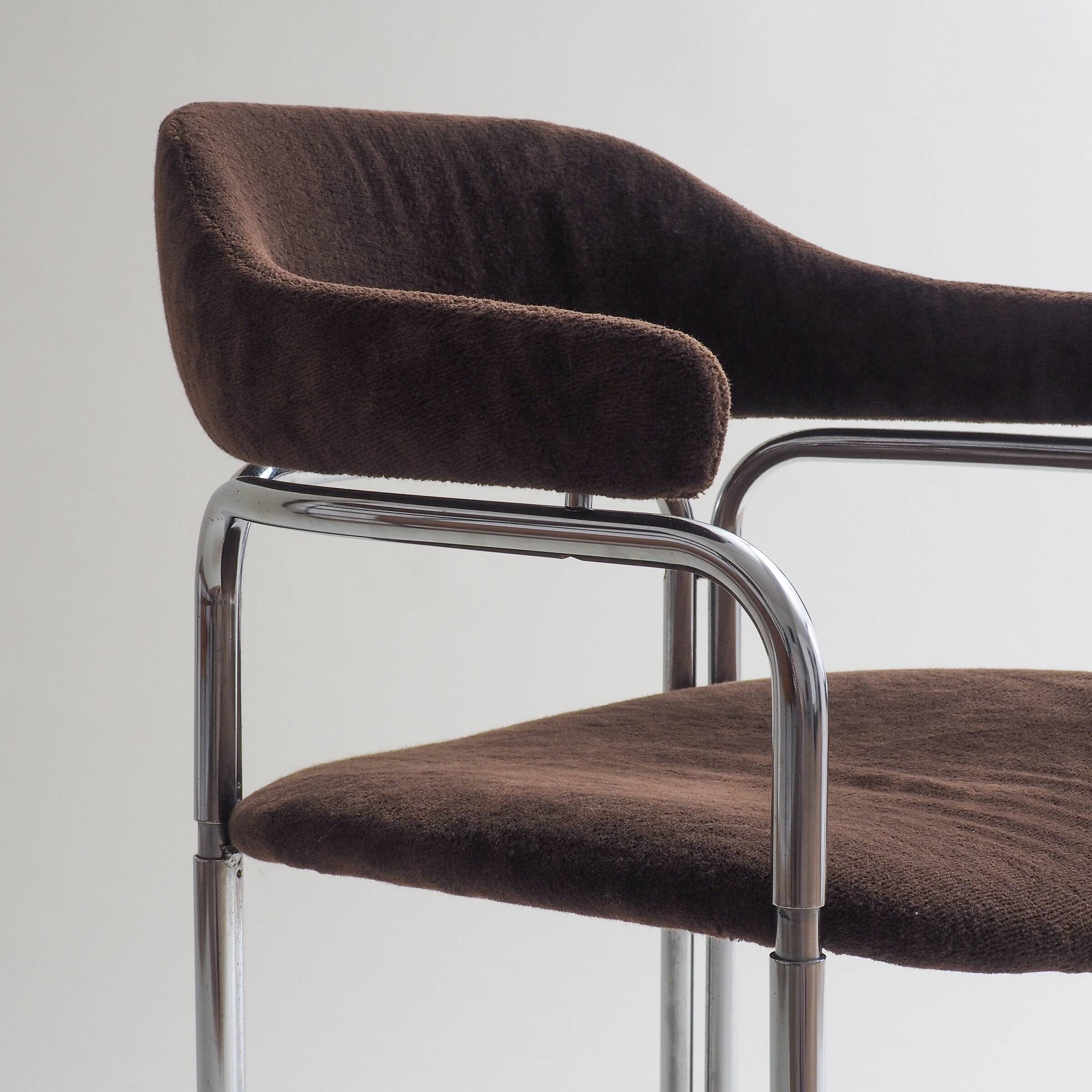 70S Tubular Chrome Chair