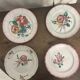 Set of 4 Islettes earthenware plates – 18th century – floral decoration