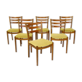 Set de 6 chaises en teck, danemark, 1960
