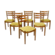 Set of 6 teak chairs, Denmark, 1960