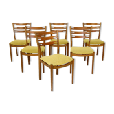 Set de 6 chaises en teck, danemark, 1960