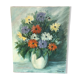 Oil bouquet table signed JM. Salve 1985