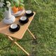 3 black Apilco cups