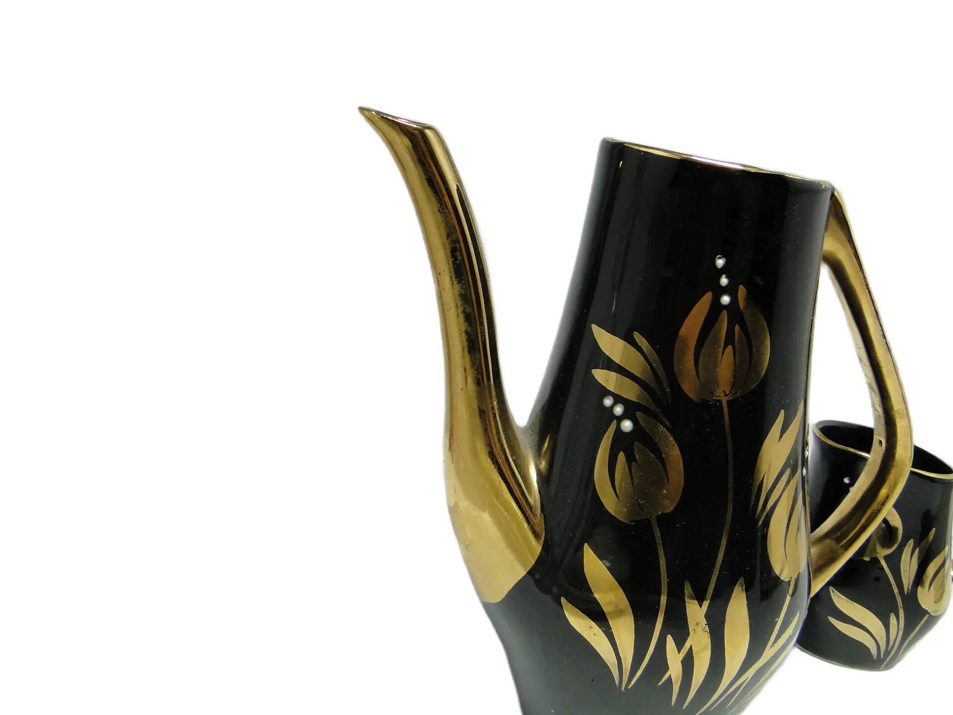 Sugar bowl, mid-century modern, porcelain, Chodzież, Poland, 1970s.