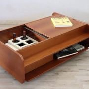 Table basse avec compartiment bar, Italie années 1970