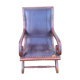Leather seated chair