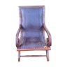 Leather seated chair