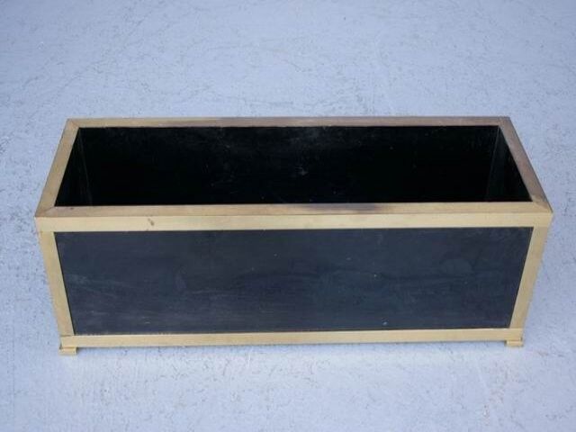 Design planter 1970 brass & bronze