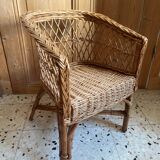 Child's wicker armchair