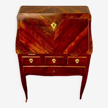 Bureau de pente bonheur du jour époque Louis XV bois de violette