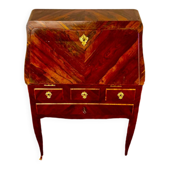 Bureau de pente bonheur du jour époque Louis XV bois de violette