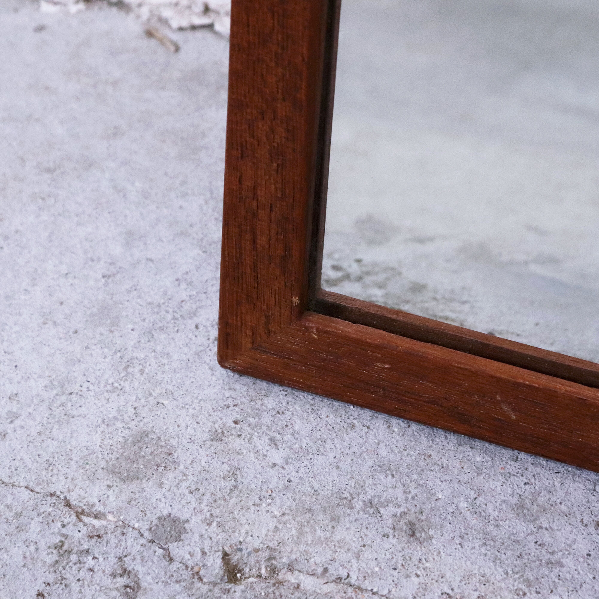 Teak mirror, Gamlastaden Glasm-steri, 1960 - 46x36cm