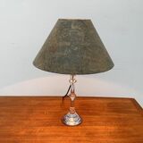 Mid-century German Tiffany glass table lamp by Ingo Maurer, 1960s.