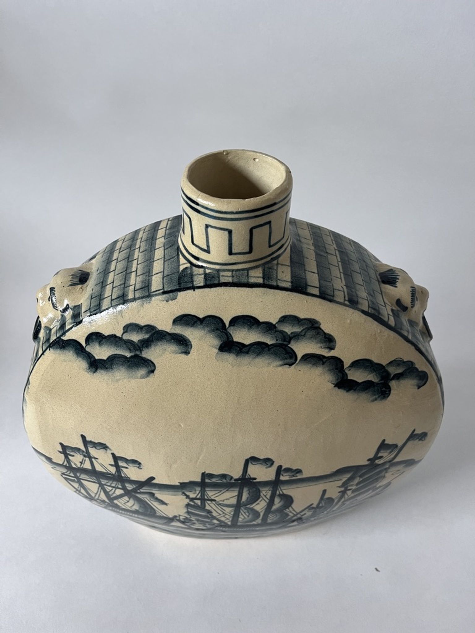 Vase gourde style chinois XXe