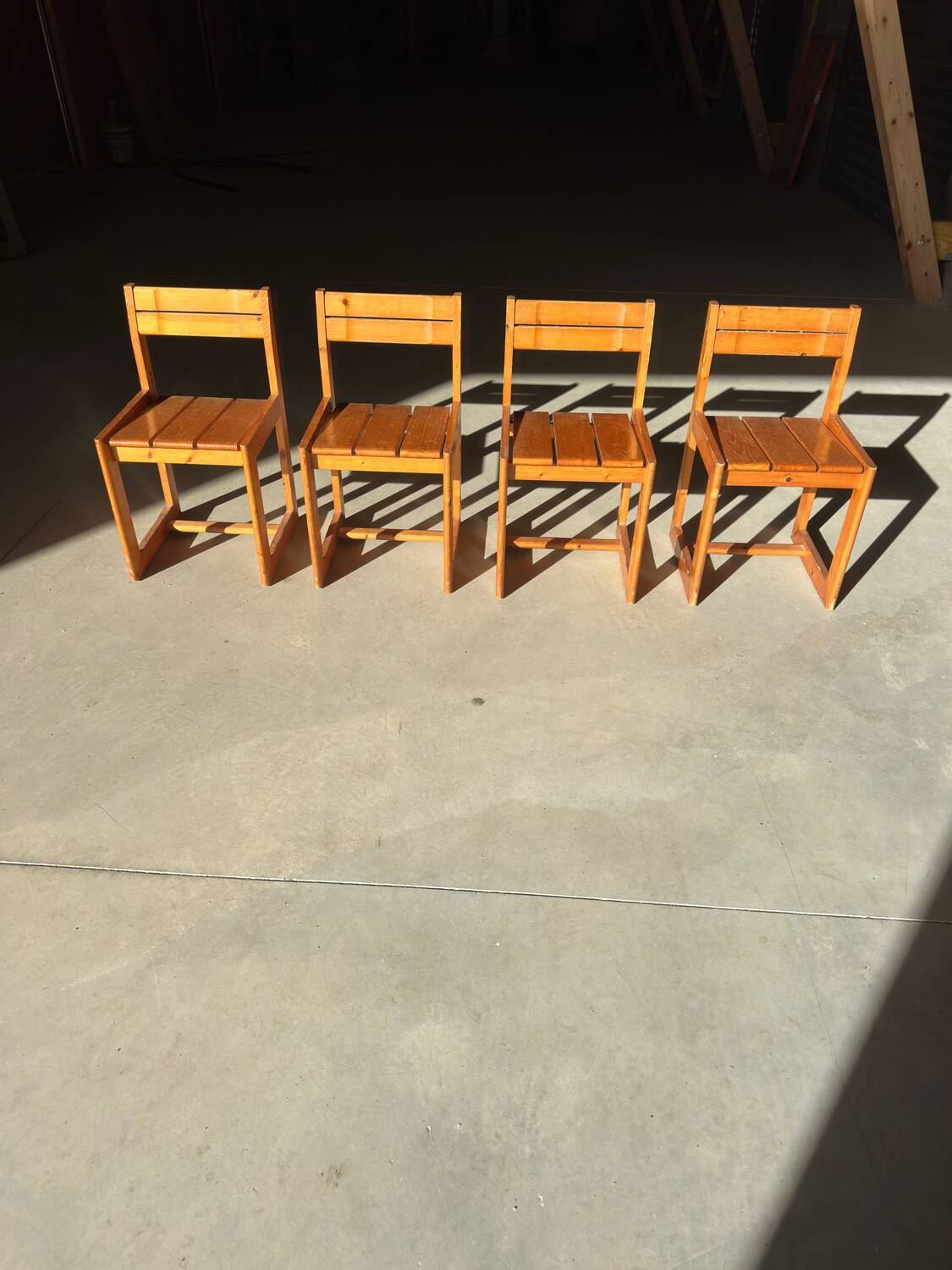 Solid pine chairs