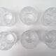 Set of 6 vintage crystal whiskey glasses