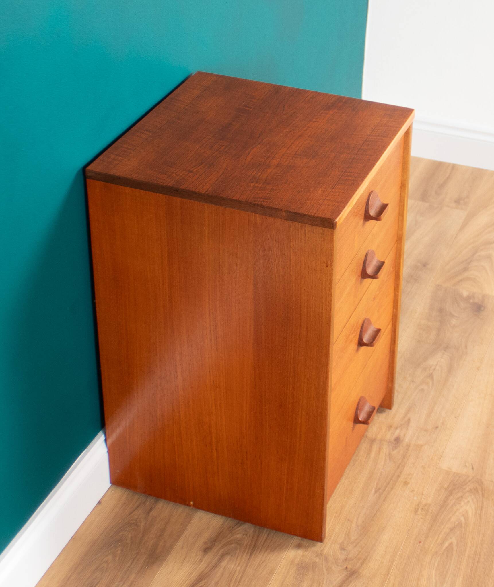 Retro 1960s Bedside Table in Teak by John & Silvia Reid  Stag