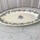 Plat oval Terre de Fer Longchamps Louis XVI 19ème